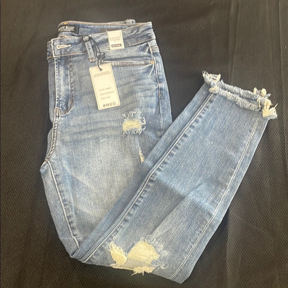 Rock & Republic Women's Blue Distressed Jeans
